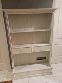 Libreria bianca in legno