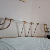 Esclusivo letto in ottone e bagno oro  + cristalli