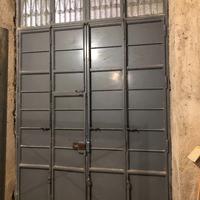 Portone Garage Acciaio 4 Ante Con Lucernario