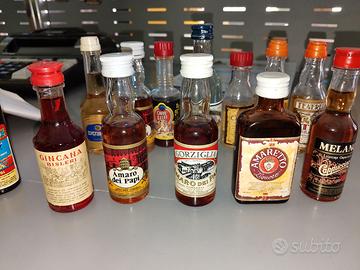 Bottiglie liquori mignon