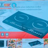 Piano induzione, piastra doppio portatile camper