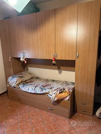 Stanzetta armadio a ponte con doppio letto