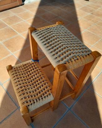 Panchetto Impagliato a Mano