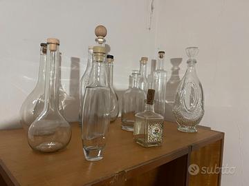 Bottiglie di vetro vintage