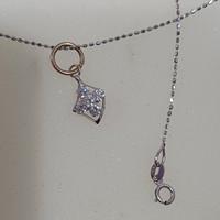 Collana con ciondolo in oro bianco 750,18kt 