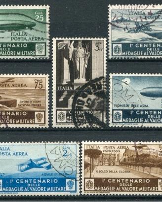 Regno 1934- posta aerea medaglie valore militare