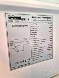 frigo con congelatore alto