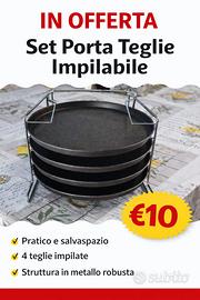 Set porta tegle in pila bile