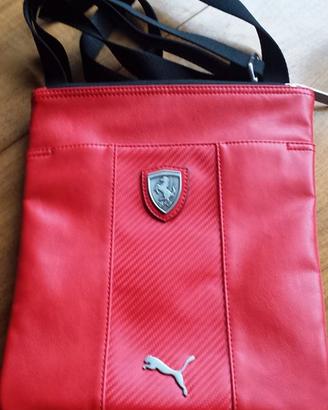Ferrari-Puma Tracolla rossa ecopelle 10° annivers