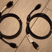 2 cavi HDMI 4k 1.5 MT nuovi con ferrite