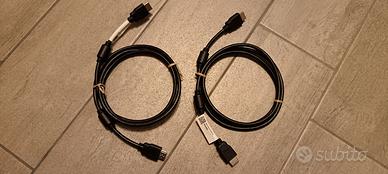 2 cavi HDMI 4k 1.5 MT nuovi con ferrite