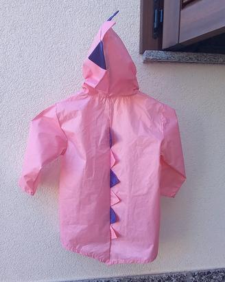 impermeabile per bambini con cappuccio e visiera 