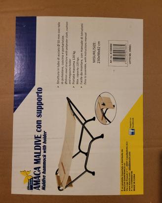 Amaca con supporto nuova mai montata 