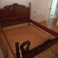 letto legno antico 