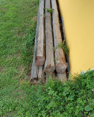 travi legno uso fiume