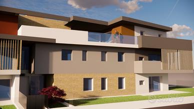 Attico con terrazzo panoramico in realizzazione