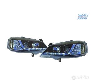 FARI OPEL ASTRA G 97-04 LUCE DIURNA LED CROMO