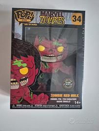 Funko pop pin Red Hulk X Glow Chase 1/6