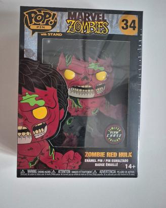 Funko pop pin Red Hulk X Glow Chase 1/6