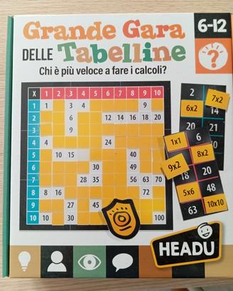 gioco delle tabelline 6/12 anni