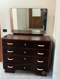 Comò e toletta primi '900 con specchiera