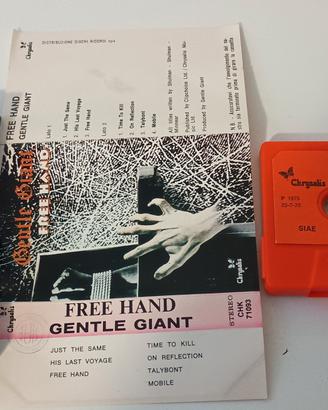 GENTLE GIANT - FREE HAND - MUSICASSETTA ITALY 1975