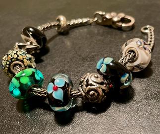 Bracciale in argento TROLLBEADS originale
