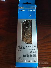 catena Shimano 7100  a 12 velocità nuova 126 magli