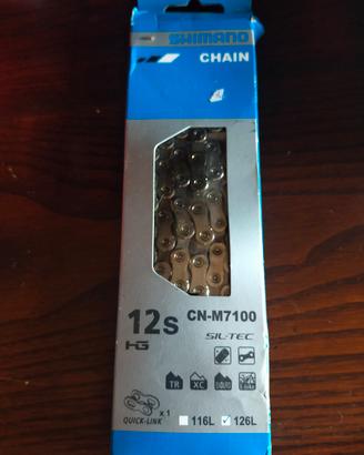 catena Shimano 7100  a 12 velocità nuova 126 magli