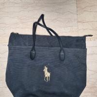 Borsa Ralph Lauren / black - blue