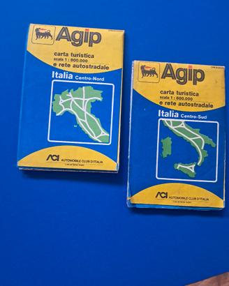 Cartine autostradali  Italia anni 70
