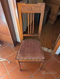 Sedia antica da sistemare