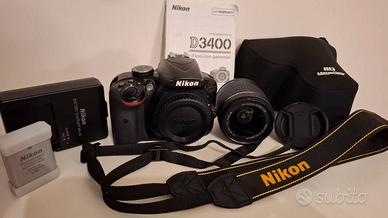 NIKON D3400 + OBBIETTIVO 18-55
