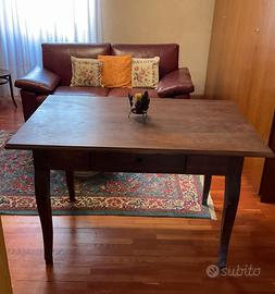 TAVOLO ANTICO IN CILIEGIO CON 4 SEDIE ANTICHE