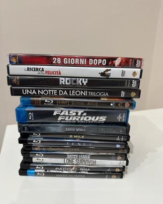 14 blu ray e dvd, inclusi 4 cofanetti, svendita.