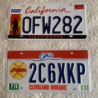 2 targhe americane da parete