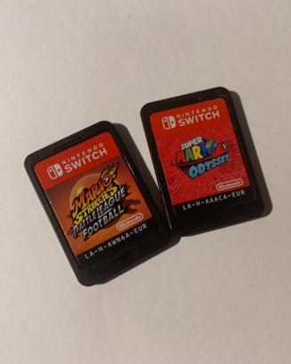 Mario strikers e mario odyssey switch