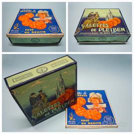 Scatola latta anni 50 francese biscotti burro