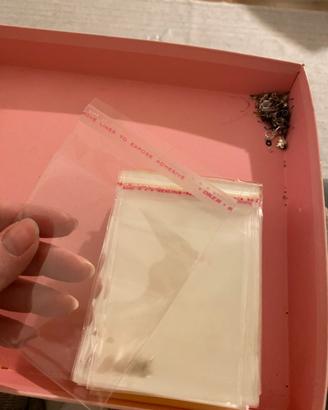 Sacchetti trasparenti chiusura adesiva per bijoux
