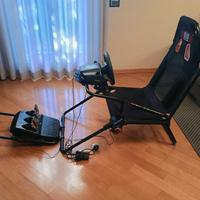 postazione next level ,  volante e pedaliera