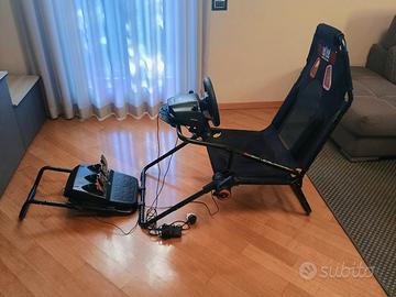 postazione next level ,  volante e pedaliera