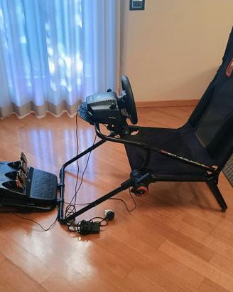 postazione next level ,  volante e pedaliera