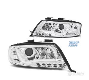 FARI AUDI A6 4B 97-99 LUCE DIURNA A TUBO FONDO CRO