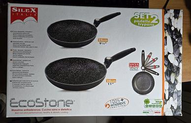 Silex Italia ECOSTONE Set di 2 Padelle