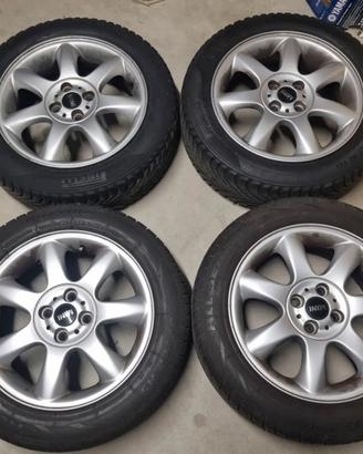 Cerchi 16” Mini R55 R56 + di gomme 4s invernali