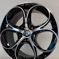 Cerchi lega 17 AVUS AC-520 Black Pol Alfa Giuliett