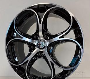 Cerchi lega 17 AVUS AC-520 Black Pol Alfa Giuliett