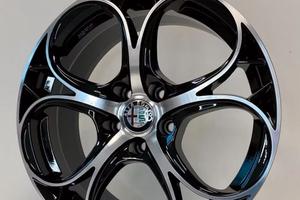 Cerchi lega 17 AVUS AC-520 Black Pol Alfa Giuliett