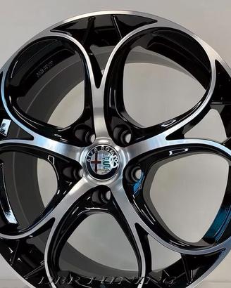 Cerchi lega 17 AVUS AC-520 Black Pol Alfa Giuliett