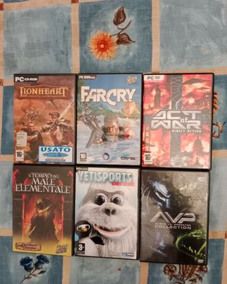 Sei videogiochi per PC e Mac